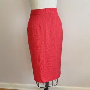 Hot Pink Zara Midi Pencil Skirt